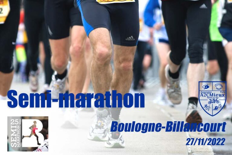 A2CMieux, venez participer au semi-marathon de Boulogne-Billancourt, 27 novembre 2022